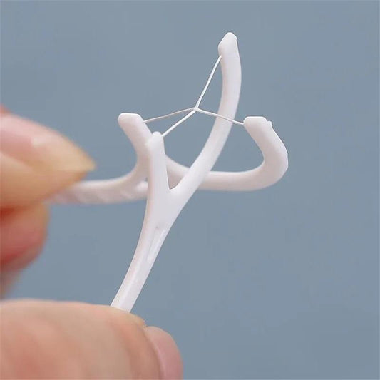 Premium Quality Dental Floss Tooth Picks White ABS Plastic