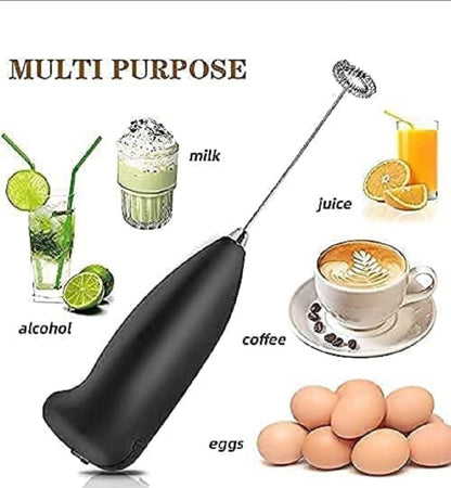 Stainless Steel Milk Frother Black 50ml