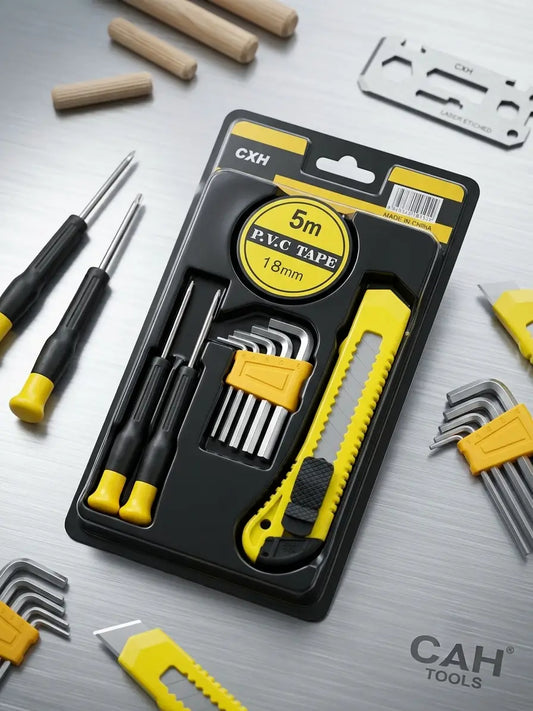 9 Pcs Metal Tool Kit Set Easy To Use