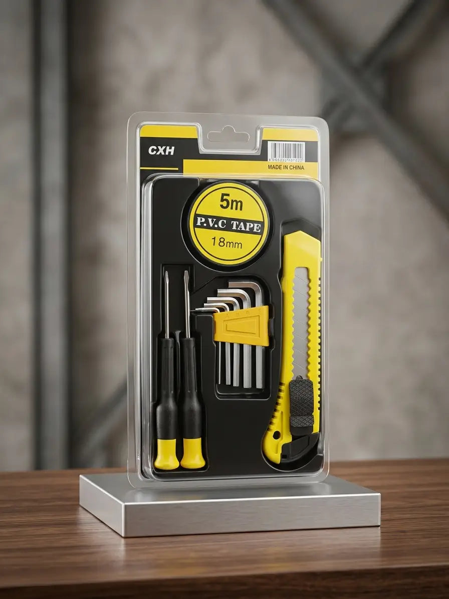 9 Pcs Metal Tool Kit Set Easy To Use
