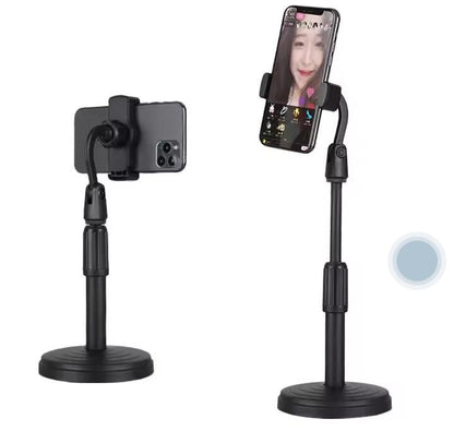 Portable Tripod Stand for Smartphones 360° Rotating Black Plastic