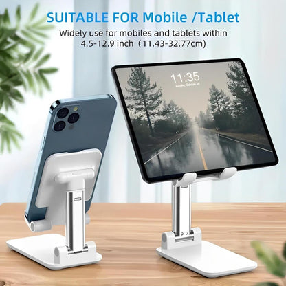 Foldable Phone Stand Black White ABS Plastic