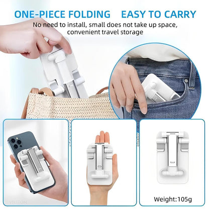 Foldable Phone Stand Black White ABS Plastic