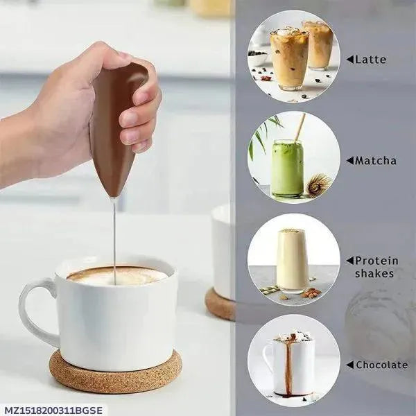 Multi-Use Electric Coffee Beater ABS Plastic Multicolor