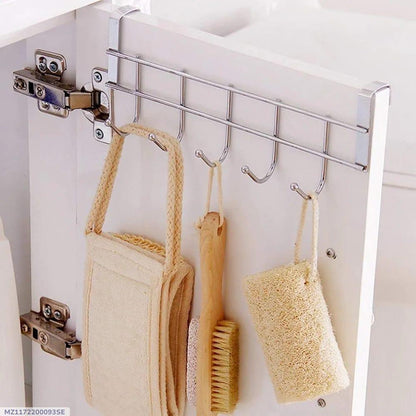 Silver Metal Cabinet Hanger for Bathroom Storage