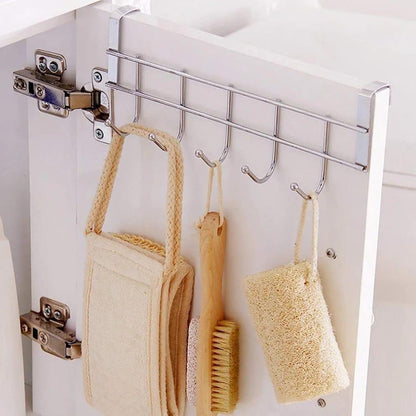 Silver Metal Cabinet Hanger for Bathroom Storage