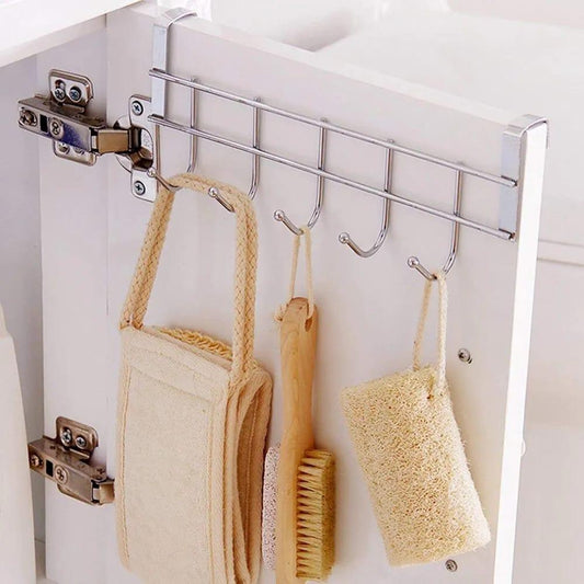Silver Metal Cabinet Hanger for Bathroom Storage