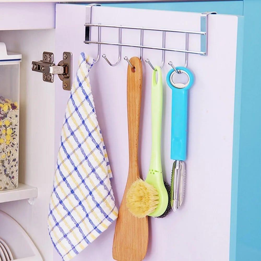 Silver Metal Cabinet Hanger for Bathroom Storage