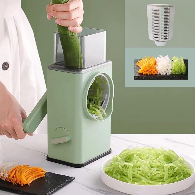 Green Manual Food Chopper with 3 Blades