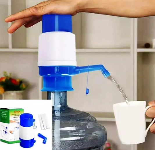 Blue Manual Water Pump for Kitchen, ABS Plastic, Leak-Proof