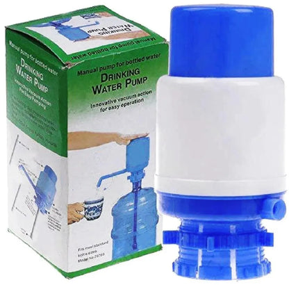 Blue Manual Water Pump for Kitchen, ABS Plastic, Leak-Proof