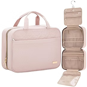 Large Travel Cosmetic Bag with Waterproof Hanging Hook