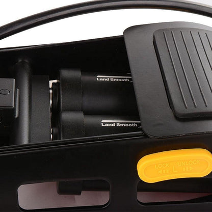 Stainless Steel Tire Pump Black with Gauge