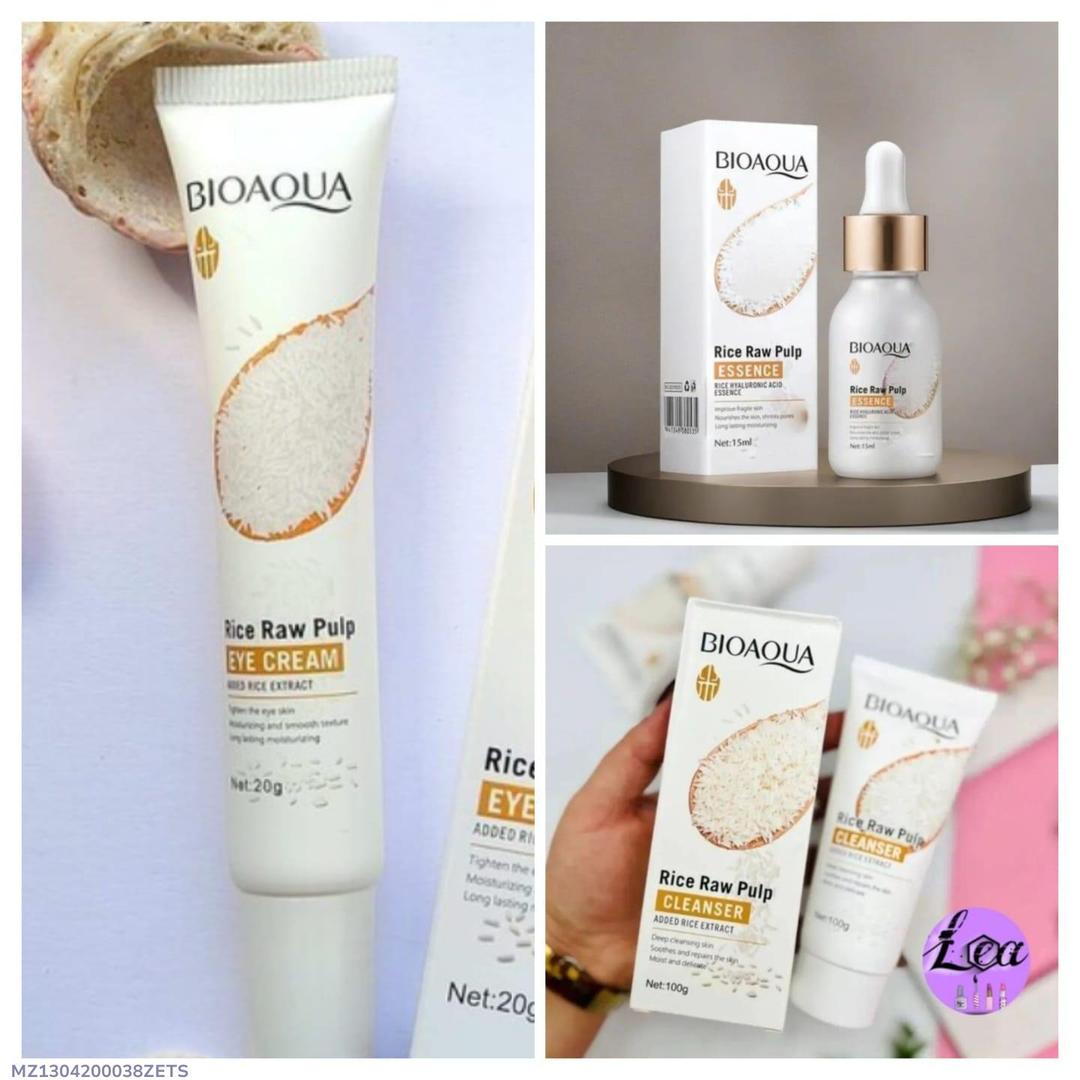 Rice Raw Pulp 3-in-1 Skincare Set for Radiant Skin