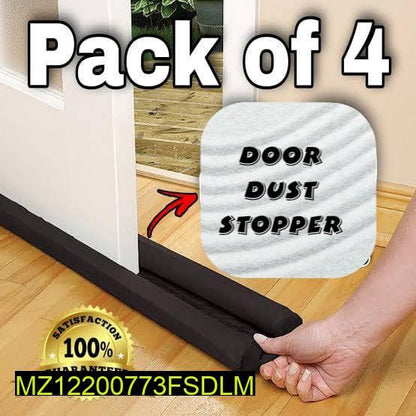 Premium Quality Door Dust Stopper Pack of 4 Black