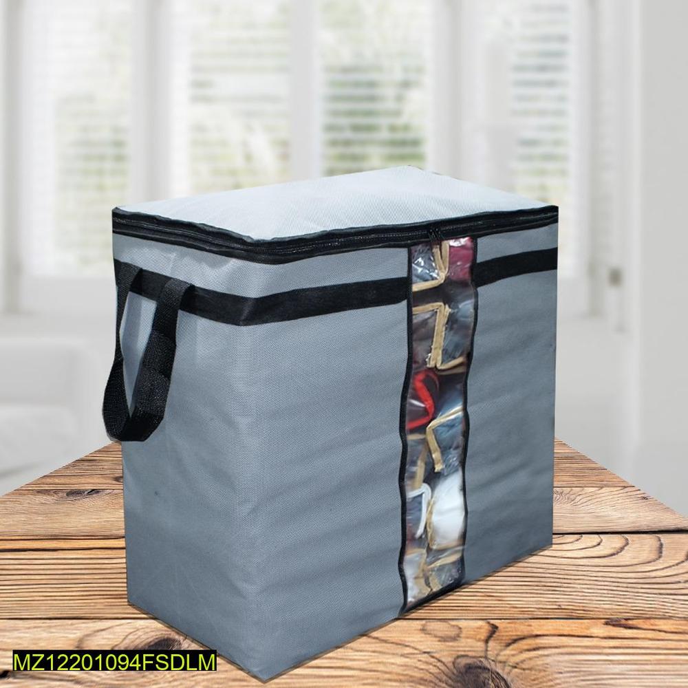 Non-Woven Dust Proof Storage Bag 19x11 Grey Black