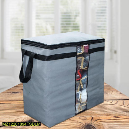 Non-Woven Dust Proof Storage Bag 19x11 Grey Black