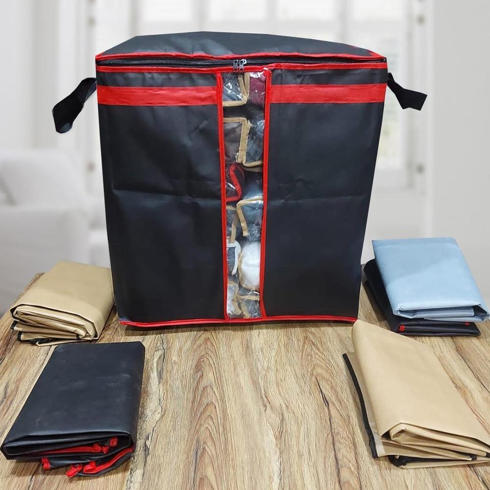 Non-Woven Dust Proof Storage Bag 19x11 Grey Black