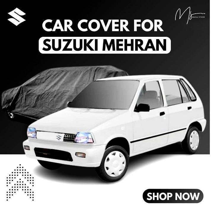 Suzuki Mehran Car Cover Silver Spray Waterproof