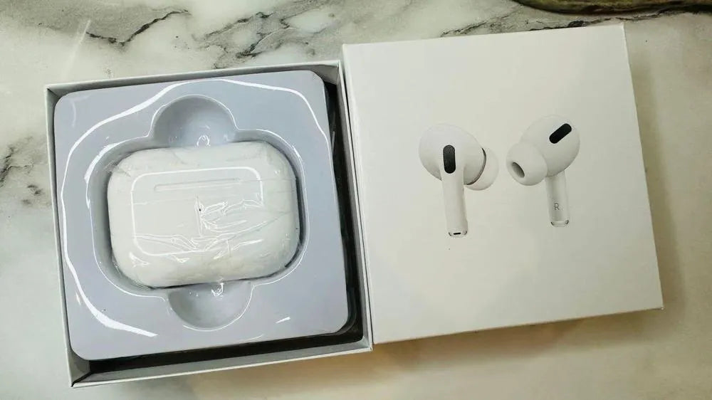 White Bluetooth Earbuds with Charging Case