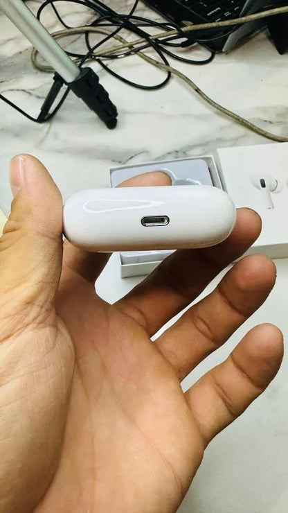 White Bluetooth Earbuds with Charging Case