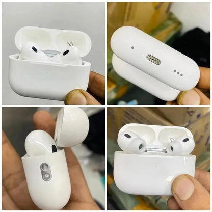 White Bluetooth 5.3 Airpods with ANC & Long Battery