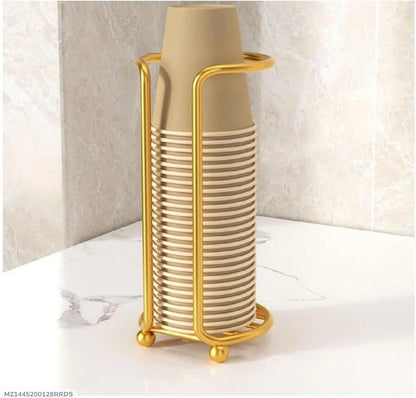Golden Paper Cup Dispenser for Home & Office