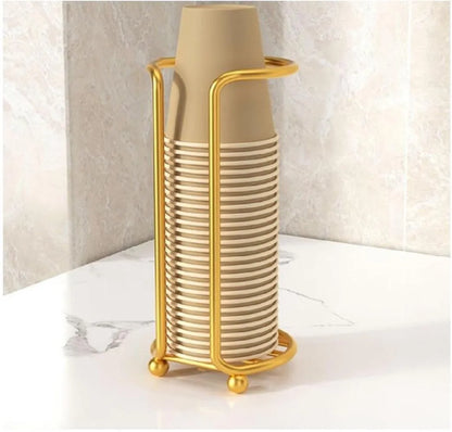 Golden Paper Cup Dispenser for Home & Office