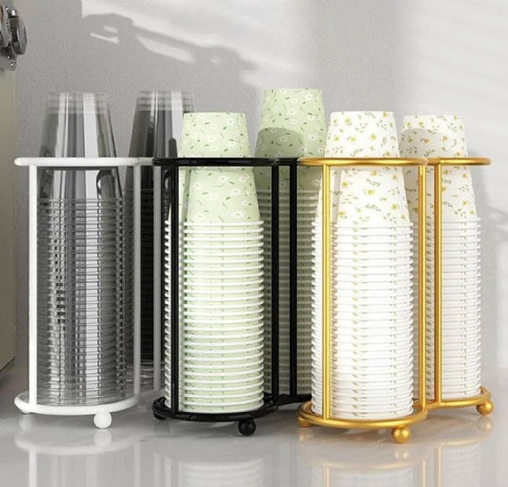 Golden Paper Cup Dispenser for Home & Office