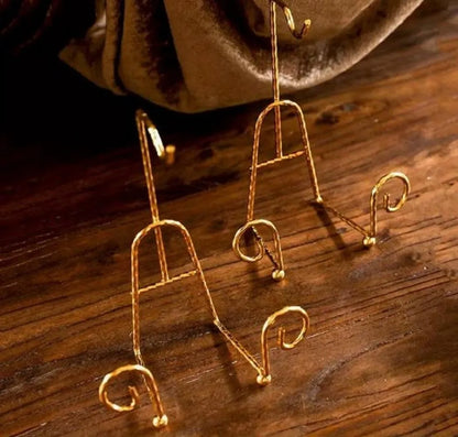 Vintage Tea Cup Display Stand with Gold Finish