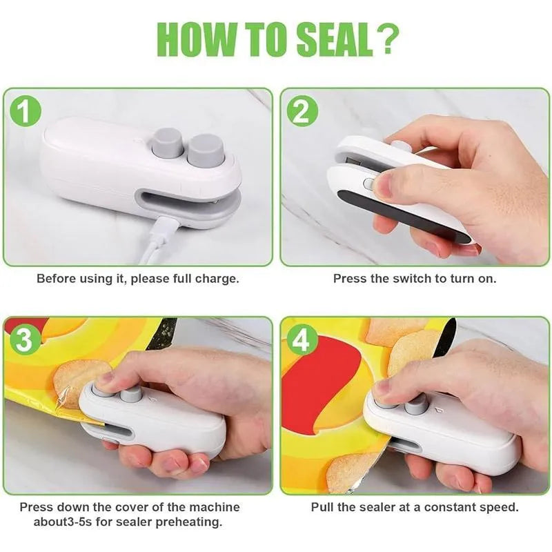 Portable USB-C Sealing Machine White