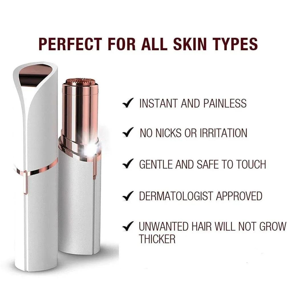 Flawless Facial Hair Remover for Women Lightweight Portable Rotary Blade