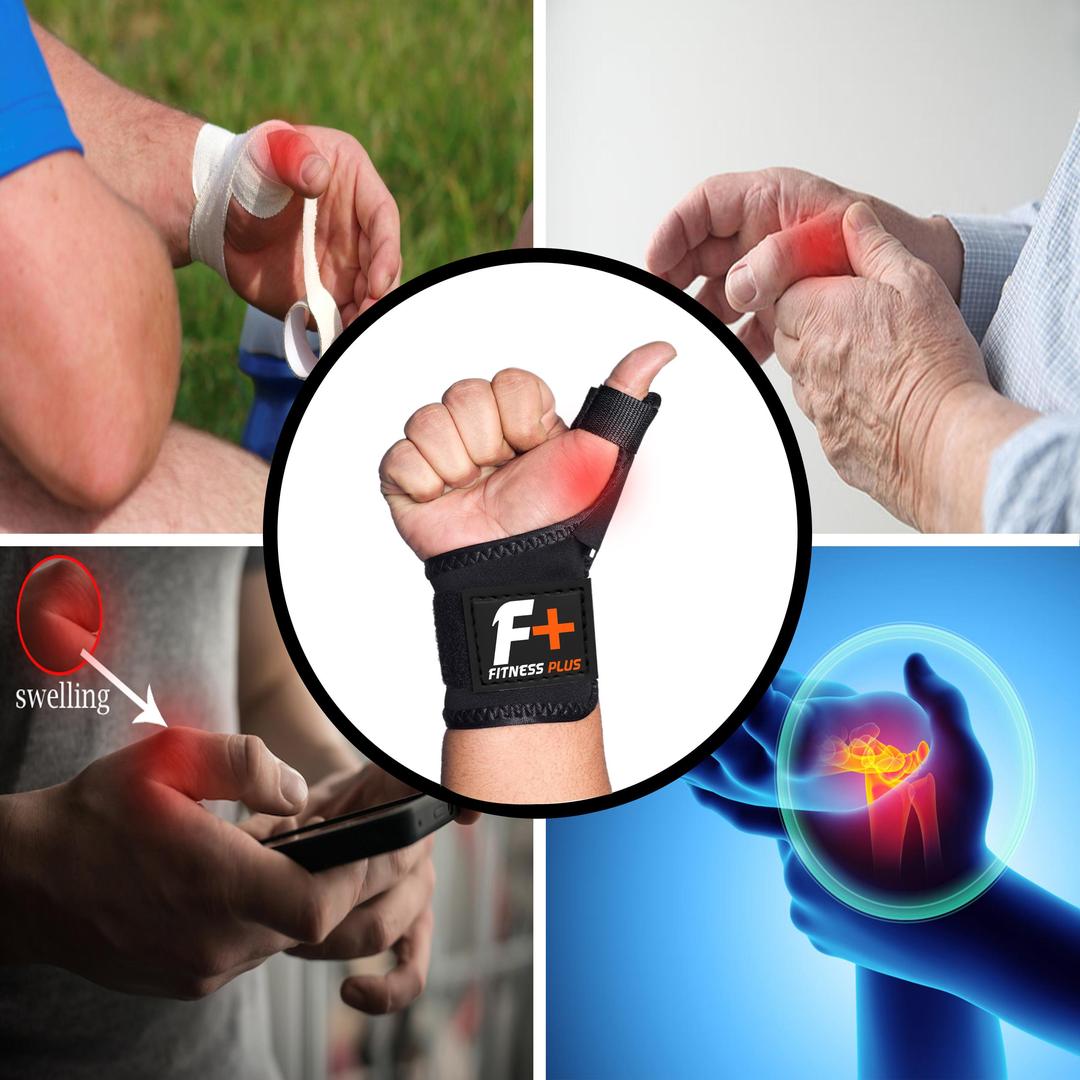 Latex Thumb Grip Splint Black 1 Pc