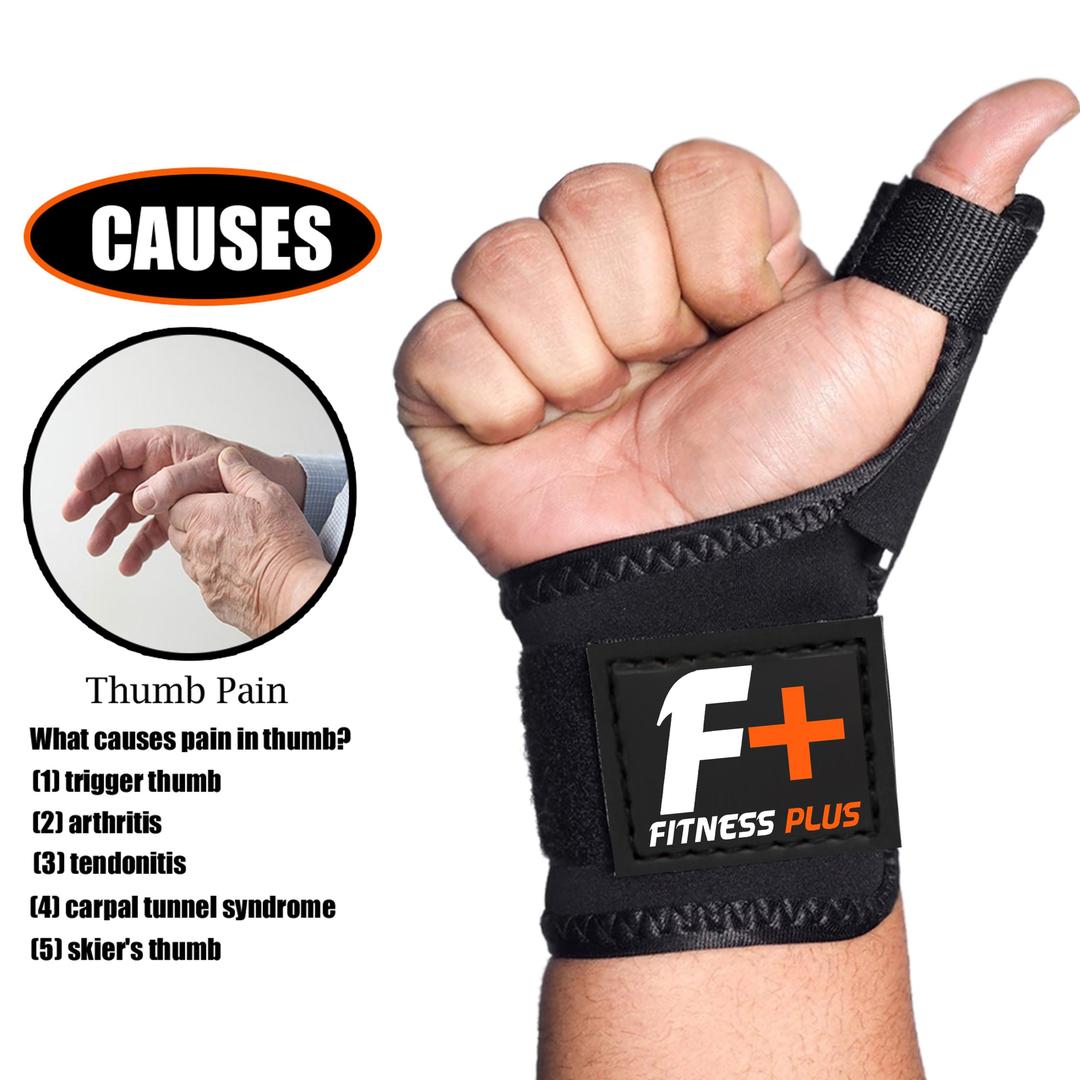 Latex Thumb Grip Splint Black 1 Pc