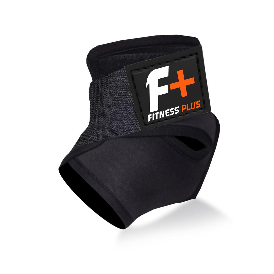 Black Rubber Ankle Support Brace 2 Pcs
