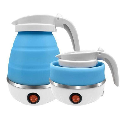 Blue Electric Kettle 600ml Quick Boil Portable