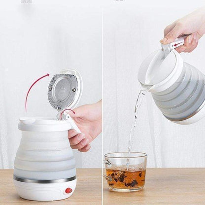Blue Electric Kettle 600ml Quick Boil Portable