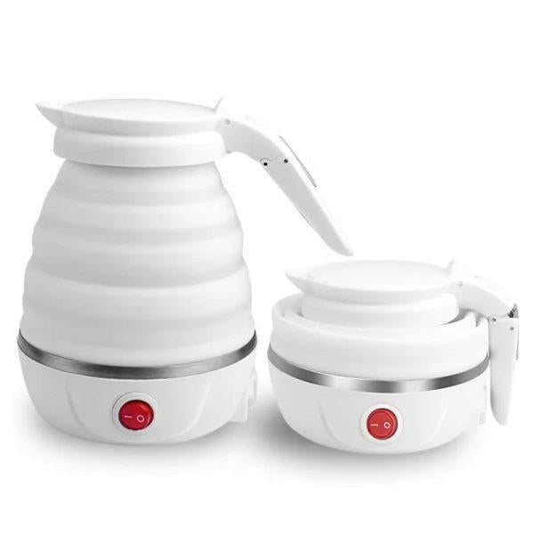 Blue Electric Kettle 600ml Quick Boil Portable