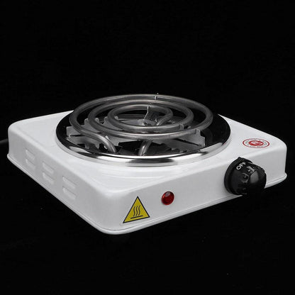 Portable Electric Stove White Stainless Steel Pot