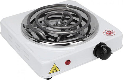 Portable Electric Stove White Stainless Steel Pot