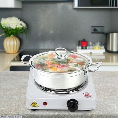 Electric Stove Stainless Steel Compact Glass Lid