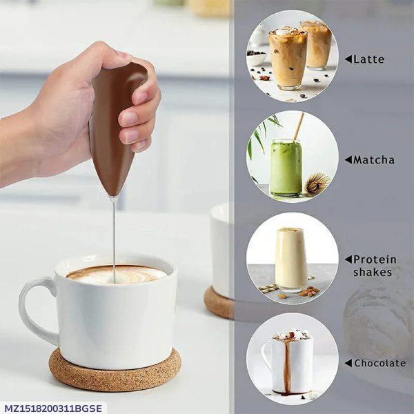 Electric Hand Blender for Lattes, Matcha, Protein Shakes, Chocolate