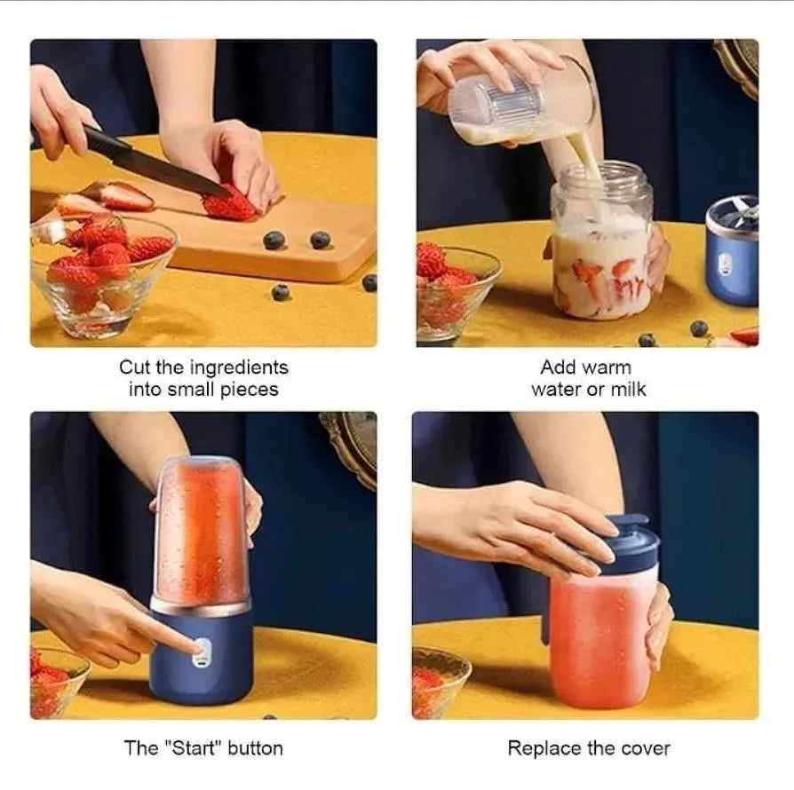 Portable Rechargeable Juicer Blender for Home & Office