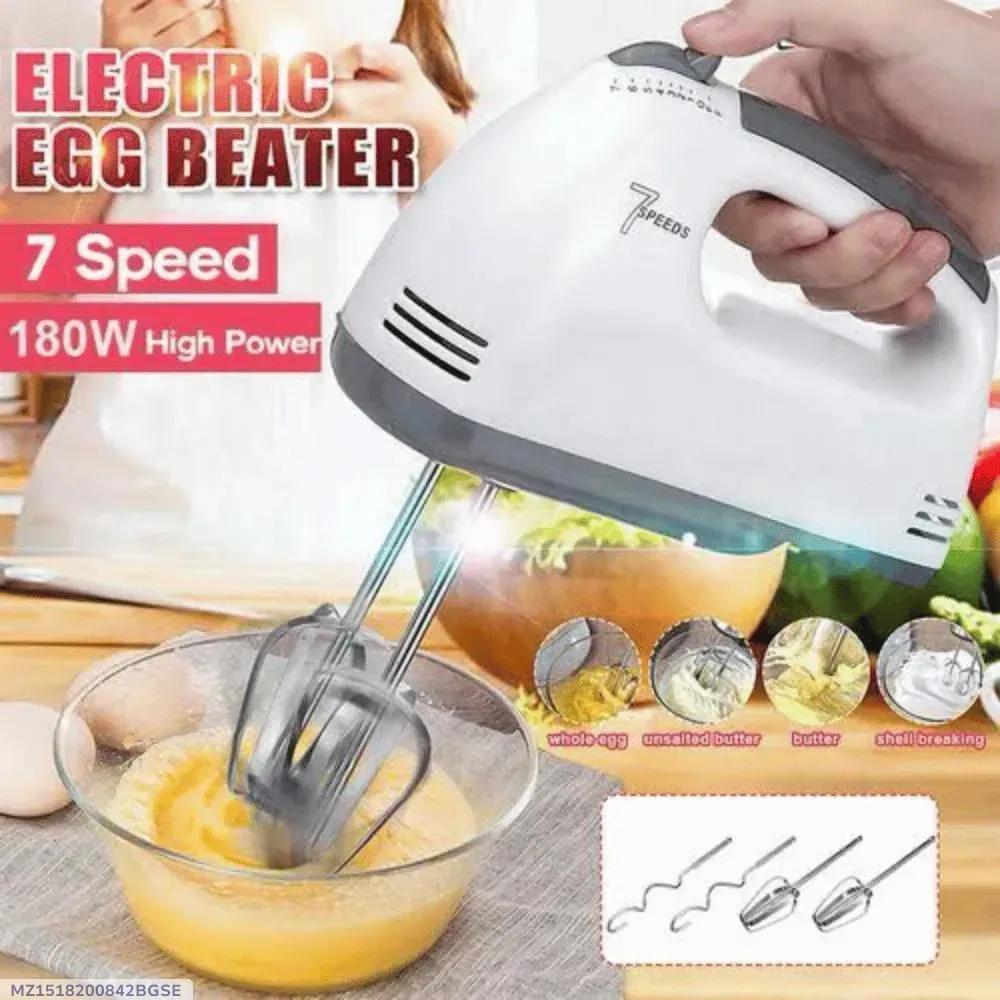 Electric Egg Blender 7 Speed 180W Stainless Steel