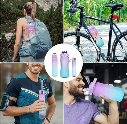 Multicolor Insulated Water Bottles Set of 3