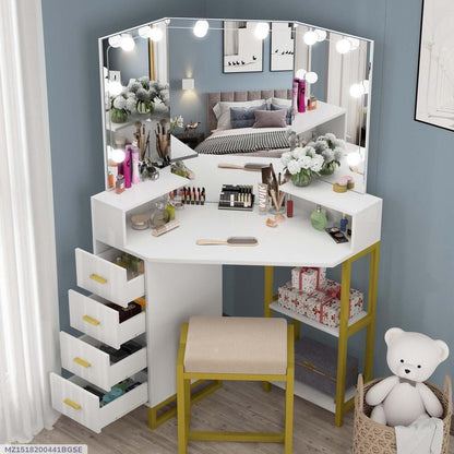 Rechargeable Vanity Mirror LED Lights Off-White