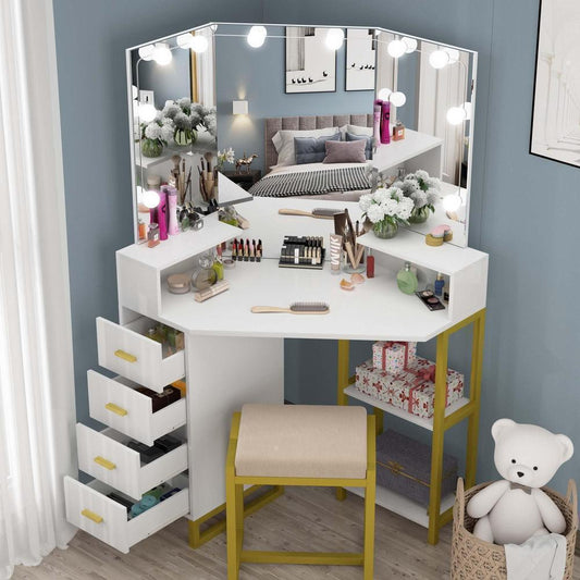 Rechargeable Vanity Mirror LED Lights Off-White