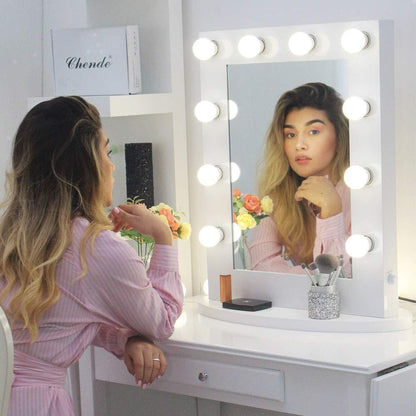 Rechargeable Vanity Mirror LED Lights Off-White
