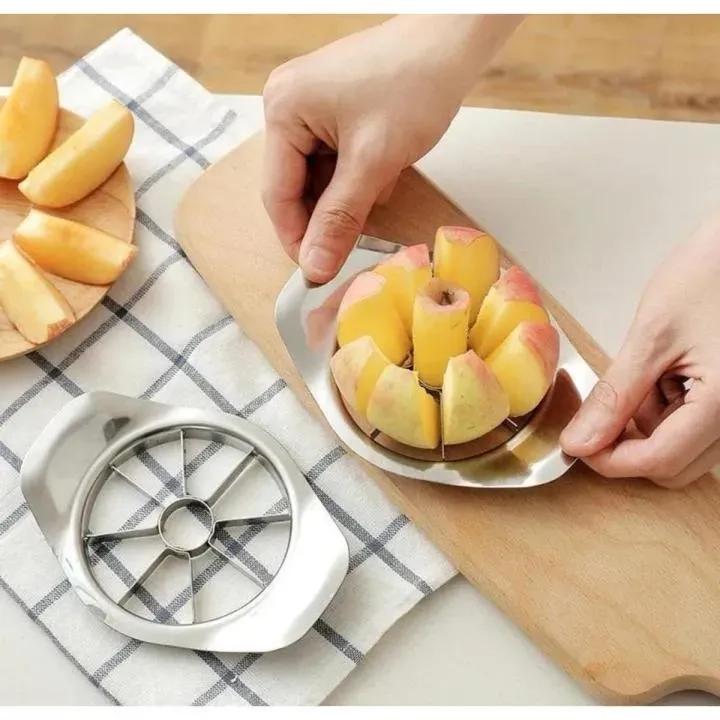 Stainless Steel Manual Fruit Press Cutter for Easy Slicing