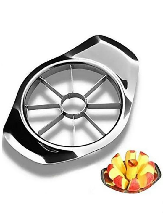 Stainless Steel Manual Fruit Press Cutter for Easy Slicing
